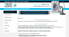 Desktop Screenshot of mosogep-porszivoszerviz.hu